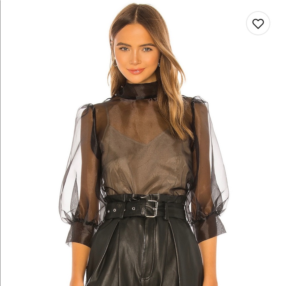 Amanda Uprichard X REVOLVE Sonnet Blouse, sz Medium